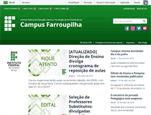 Tablet Screenshot of farroupilha.ifrs.edu.br