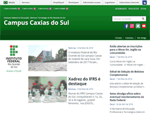 Tablet Screenshot of caxias.ifrs.edu.br