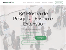 Tablet Screenshot of mostratec.poa.ifrs.edu.br